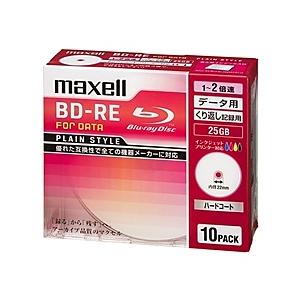 Maxell BE25PPLWPA.10S 2倍速対応データ用BD-RE25GB PLシリーズ10枚...