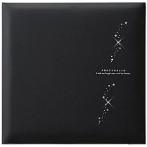 浅沼商会 805218 写真台紙 ジュエルスター JS6-2-B 表紙のみ ブラック 5冊組 2面