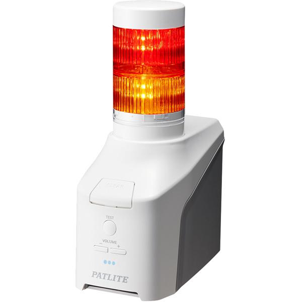 パトライト NHV6-2D-RY 音声対応ネットワーク制御信号灯 直径60mm/ 2段/ 赤黄/ デ...