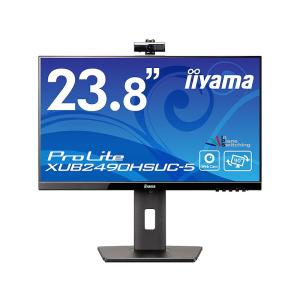 iiyama XUB2490HSUC-B5 液晶ディスプレイ 23.8型/ 1920×1080/ D-sub、HDMI、DisplayPort/ ブラック/ スピーカー：あり/ I…｜plusyu