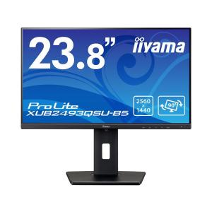 iiyama XUB2493QSU-B5 液晶ディスプレイ 23.8型/ 2560×1440/ HDMI、DisplayPort/ ブラック/ スピーカー：あり…｜plusyu