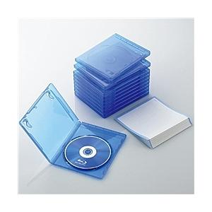 ELECOM CCD-BLU110CBU Blu-rayディスクケース(1枚収納タイプ、10枚セット...