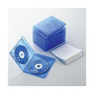 ELECOM CCD-BLU210CBU Blu-rayディスクケース(2枚収納タイプ、10枚セット...