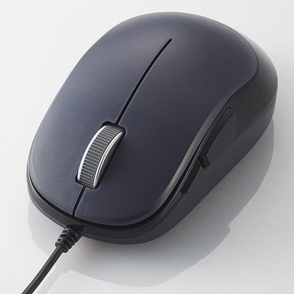 ELECOM M-Y9UBBK BlueLEDマウス/ EPRIM/ 有線/ 5ボタン/ ブラック