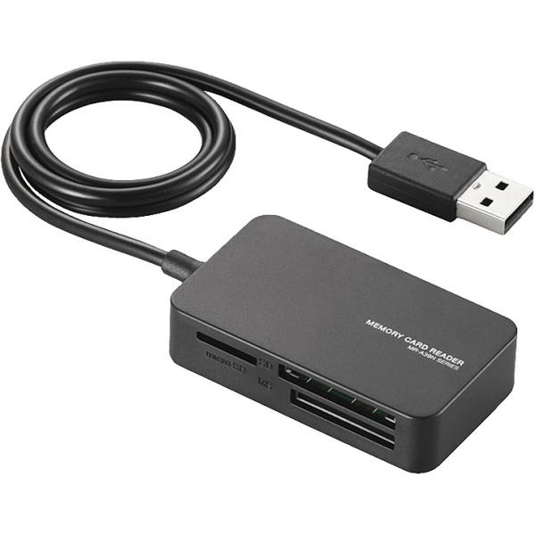 ELECOM MR-A39NBK メモリリーダライタ/ SD+MS+CF対応/ ブラック