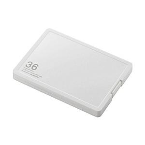 ELECOM CMC-SDCPP36WH メモリカードケース/ インデックス台紙付き/ SD18枚+...
