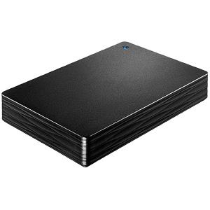 IODATA HDPH-UT4DKR USB3.2 Gen1/ 2.0対応ポータブルハードディスク「カクうす Lite」 ブラック 4TB