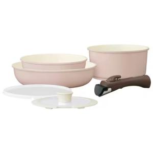 アイリスオーヤマ CCRC-6S-GP セラミックカラーパン6点セット グレイッシュピンク