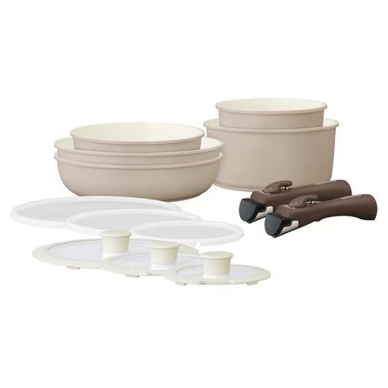 アイリスオーヤマ CCRC-13S-HC セラミックカラーパン13点セット グレージュ