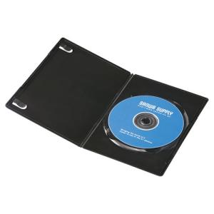 サンワサプライ DVD-TU1-10BKN スリムDVDトールケース（1枚収納・10枚セット・ブラック）｜plusyu