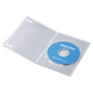 サンワサプライ DVD-TU1-10CLN スリムDVDトールケース（1枚収納・10枚セット・クリア）｜plusyu