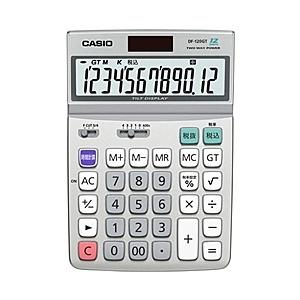 CASIO DF-120GT-N デスク型電卓 12桁 グリーン購入法適合商品