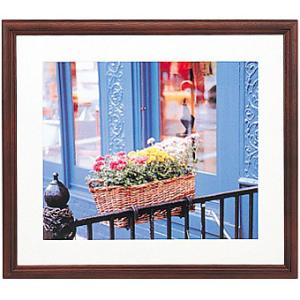 浅沼商会 405105 FUJICOLOR 木製額縁 YM-3 半切 ブラウン