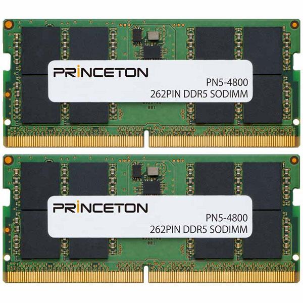 プリンストン PN5-4800-16GX2 32GB（16GB 2枚組） DDR5-4800 262...