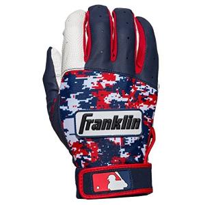 サイズM Franklin フランクリン　バッティンググローブ　DIGITEK 白　ネイビー　赤 野球 手袋　両手用