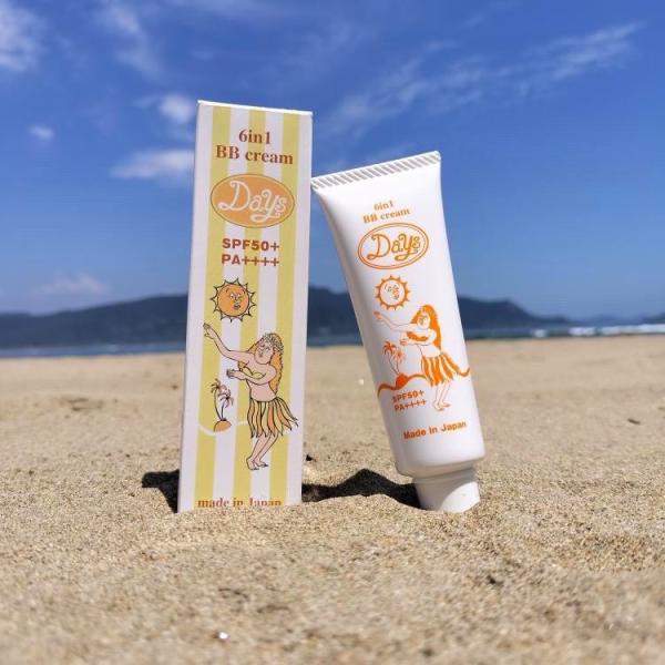 【1本で６つの効果 日焼け止め】BBクリーム　乳液　SPF50+　下地　美容液　ファンデーション　日...