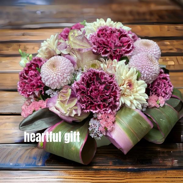 お悔み お供え 生花 西洋マム アレンジメ ント 5500円 おしゃれ 現代風 仏 花 枕花 命日 ...