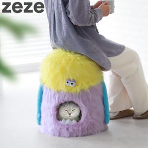 【特典付】猫ベッド ドーム型 猫 ねこ ふわふわ zeze Monster Pet Bed A ゼゼ モンスター型のペット用ベッド もこもこ ドームハウス ペットベッド｜plywood