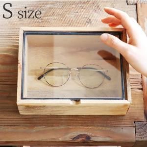 DETAIL RECTANGLE WOODEN BOX WITH GLASS LID Sサイズ｜plywood