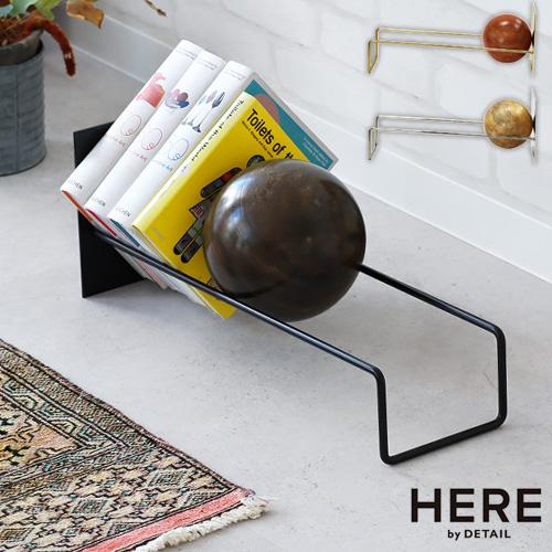 【特典付】 ブックエンド オブジェ 本立て ブックスタンド 木製 おしゃれ 収納 HERE by D...