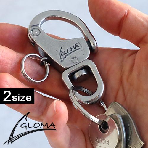 ネコポスOK キーリング カラビナ ブランド グローマノーティカ スナップシャックル GLOMA N...