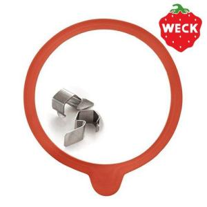 ネコポスOK ウェック ガラスキャニスター専用 クリップ＆パッキンセット