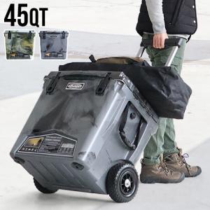シャルマン クーラーボックス 45L ベージュ キャスター付 UE-90 タイヤ