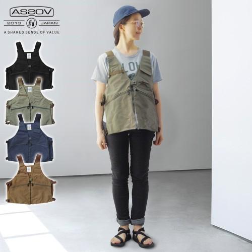AS2OV SHRINK NYLON CAMP VEST 3 アッソブ シュリンクナイロン