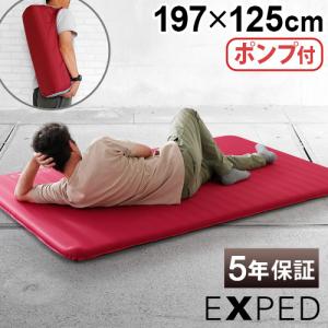 エアーマット 車中泊 キャンプ  ダブル エクスペド EXPED SIM Comfort Duo 5 LW [197×125cm] ポンプ付き コンパクト 軽量｜plywood