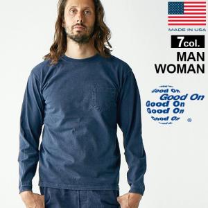 Ｔシャツ 無地 長袖 Good On L/S POCKET CREW TEE GOLT1306 グッドオン ロングスリーブポケットクルー