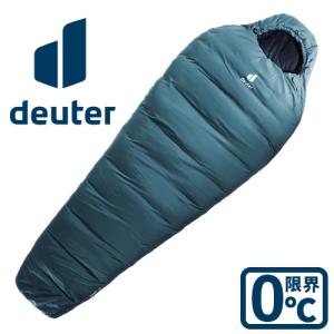 寝袋 シュラフ マミー型 キャンプ 車中泊 DEUTER ORBIT ドイター オービット 0° アークティック×インク DS3701422-1352｜plywood