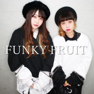 FUNKY FRUIT 袖ZIP装飾トレーナー 男女兼用 ファスナー装飾