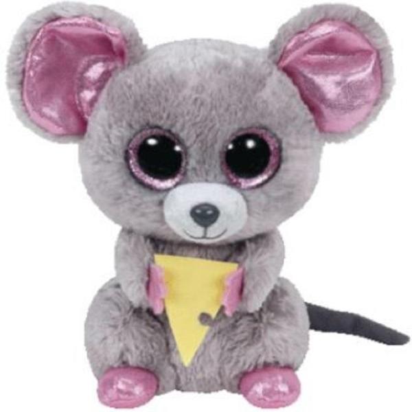Ty Beanie Boo's スクイーカー（M）ねずみ ぬいぐるみ チーズ（お誕生日：5月3日）