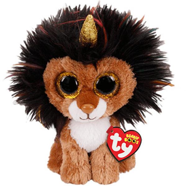Ty Beanie Boo's ラムジー（M）ライオン ぬいぐるみ（お誕生日：8月16日）