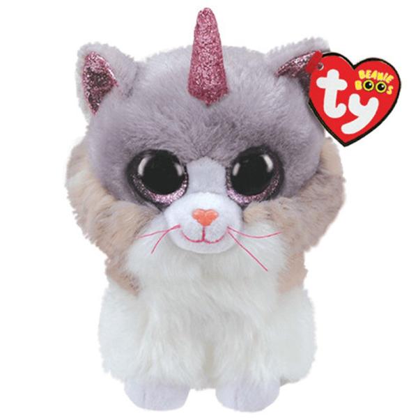 Ty Beanie Boo's アシャー（L）ねこ ネコ 猫 ぬいぐるみ（お誕生日：2月19日）