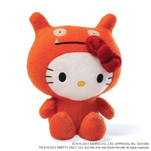 GUND UGLYDOLL×ハローキティ ぬいぐるみ オレンジ