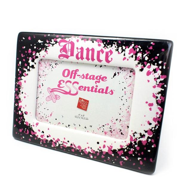 RUSS DANCE フォトフレーム ホワイト×ブラック 写真立て リトルダンサーたちの勇姿を！