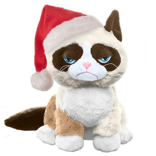 GANZ グランピーキャット サンタ ハット L クリスマス（ねこ 猫 ぬいぐるみ）