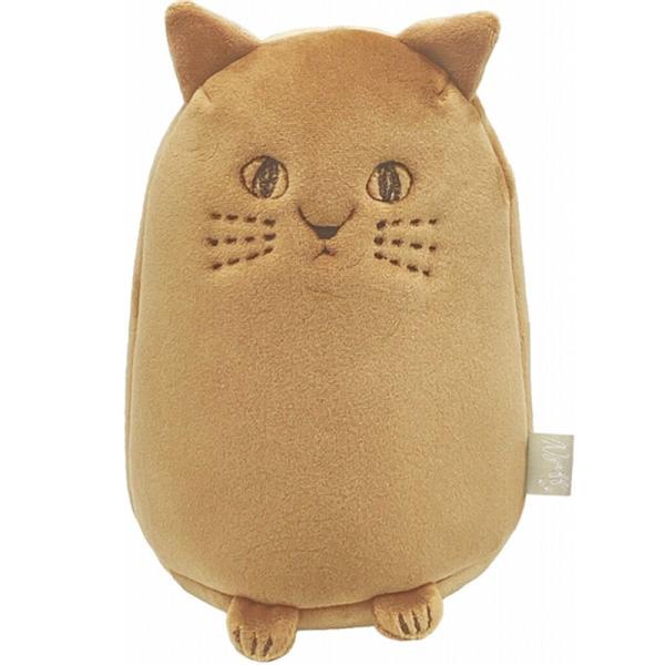 にゃふにゃふ ネコ 高反発ぬいぐるみ ブラウン