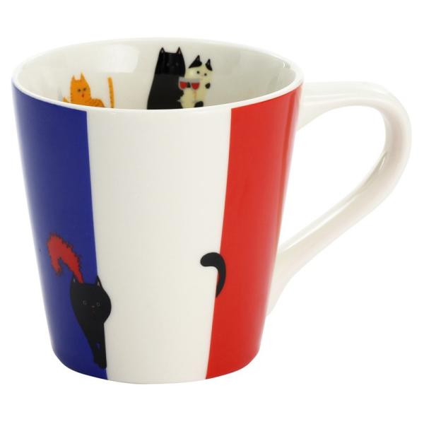 猫国旗マグカップ FRANCE（フランス） ギフト プレゼント