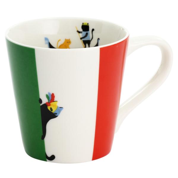 猫国旗マグカップ ITALY（イタリア） ギフト プレゼント