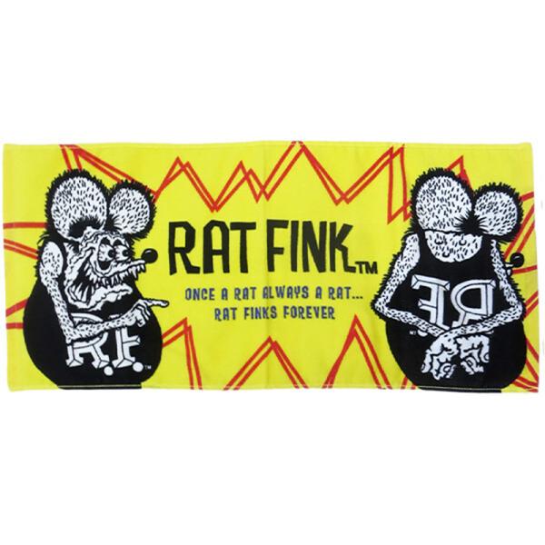 RAT FINK ラットフィンク フェイスタオル（イエロー）