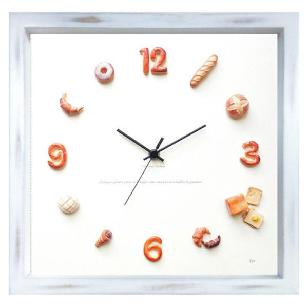 パン屋さん、カフェ、パン好きさん必見 かわいいパンの掛時計 Horloge du pain アンティ...
