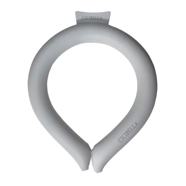 CICIBELLA アイスクールリング ネッククーラー（無地 ラベンダーグレー Sサイズ 子供用）