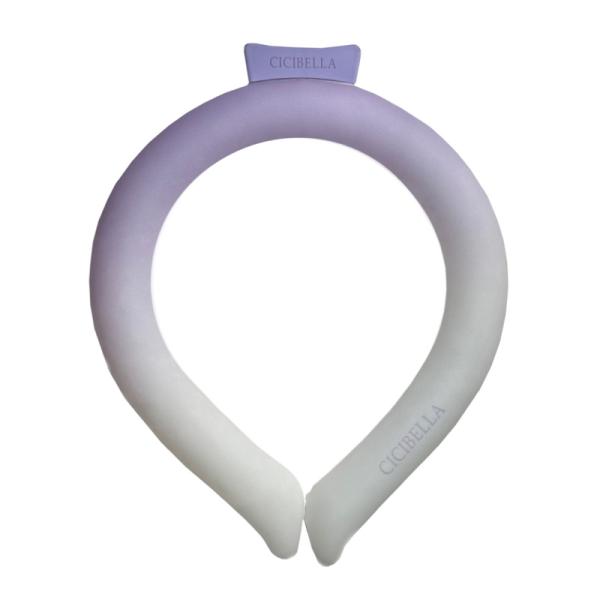 CICIBELLA アイスクールリング ネッククーラー（グラデーション ラベンダー Sサイズ 子供用...