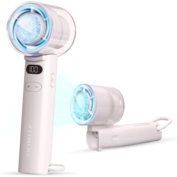 CICIBELLA 高速冷却ハンディファン ダスティブラウン