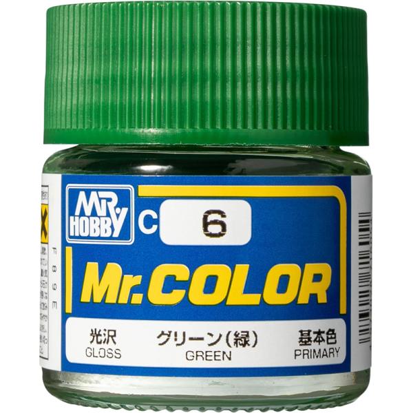 GSIクレオス Mr.カラー C6 グリーン（緑）光沢