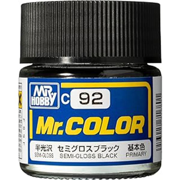 GSIクレオス Mr.カラー C92 セミグロスブラック 基本色 半光沢