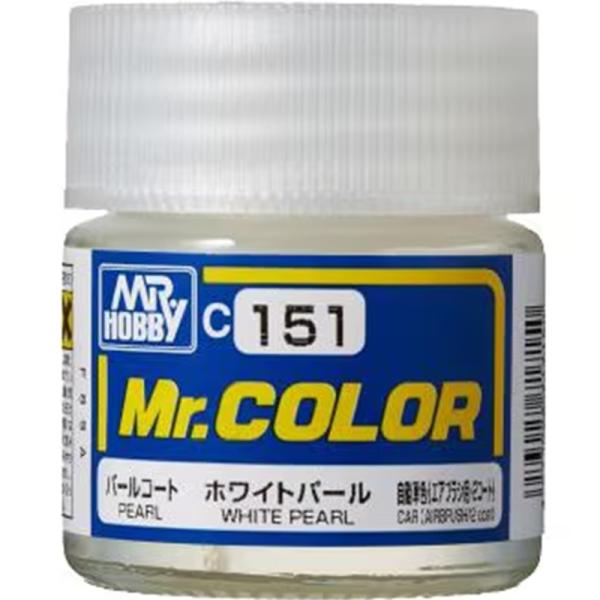 GSIクレオス Mr.カラー C151 ホワイトパール（パールコート）自動車色（エアブラシ用）