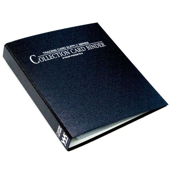 やのまん コレクションカードバインダー 4ポケット 黒 ブラック